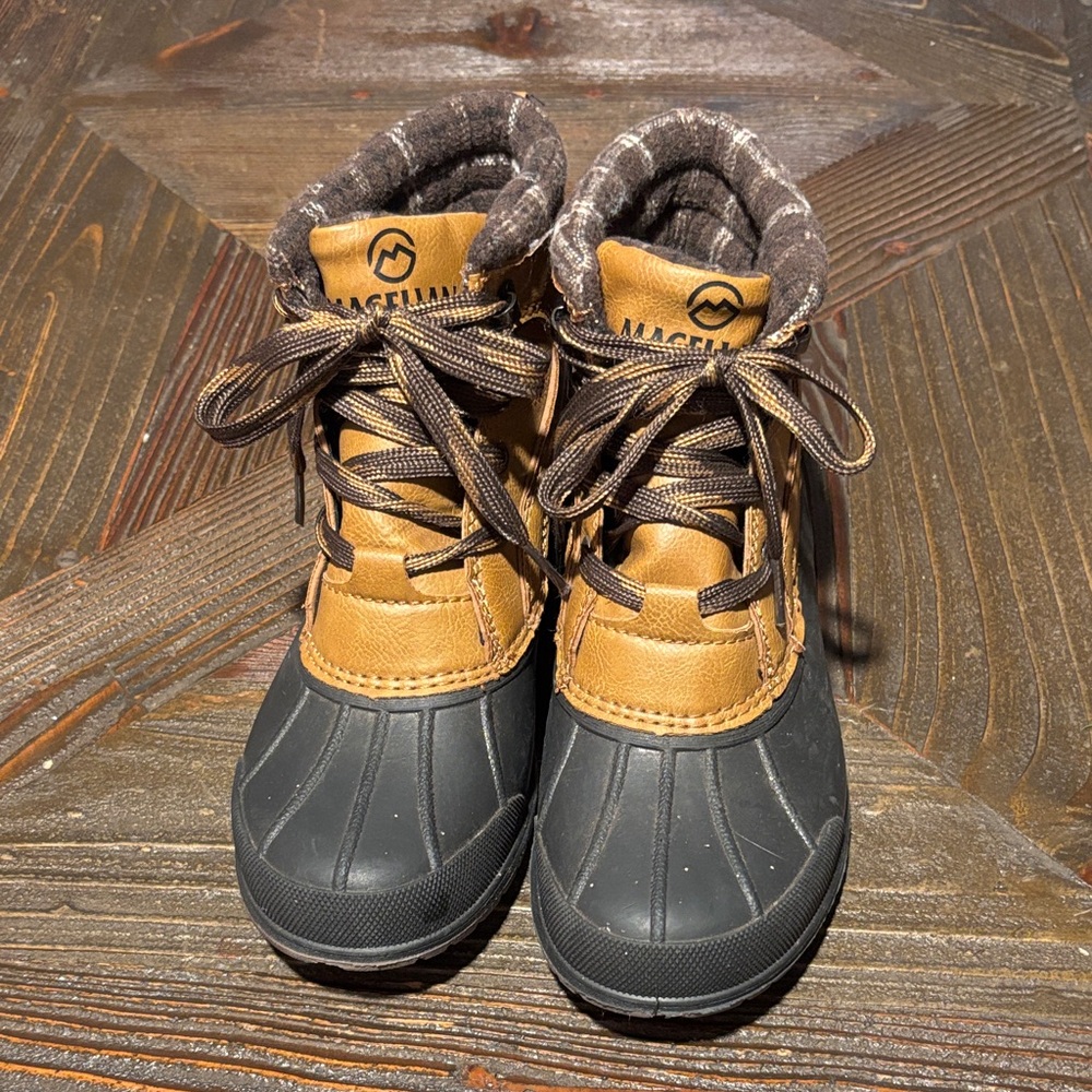 Magellan Outdoors Kids' Tan and Black Adventure Boots
